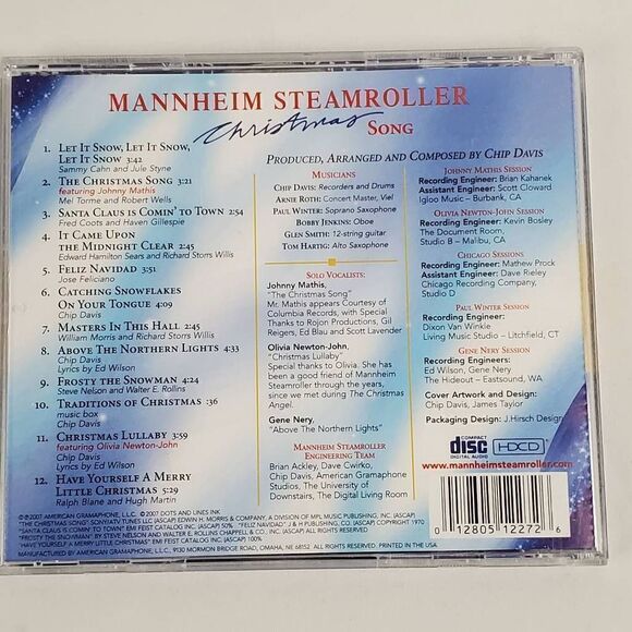 [6 for $20] MANNHEIM STEAMROLLER: Christmas SONG BY CHIP DAVIS [CD] - Picture 4 of 4